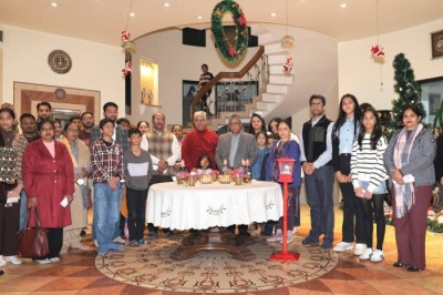 Father Eric Daniel from All Saints’ Church, Rohtak, along with his team, visited our home and blessed us with their beautiful carol singing.
